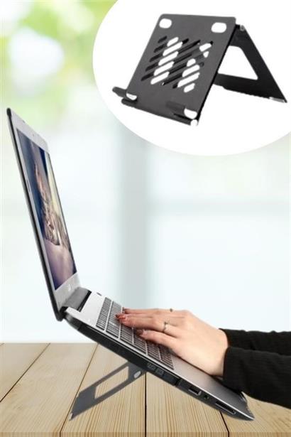 Buffer®  Ayarlanabilir Metal Dizüstü Destek Tabanı Katlanabilir Taşınabilir Laptop Sehpası Standı