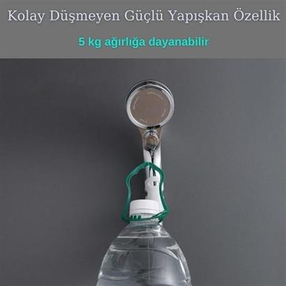 BUFFER® Banyo Duş Başlığı Tutucu Silikon Güçlü Vantuz Vakum Aparatı