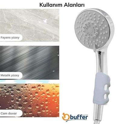 BUFFER® Banyo Duş Başlığı Tutucu Silikon Güçlü Vantuz Vakum Aparatı